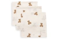 Jollein Hydrofiel Monddoekje Mini Teddy Bear 31x31cm (3-pack)