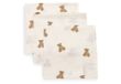 Jollein Hydrofiel Monddoekje Mini Teddy Bear 31x31cm (3-pack)
