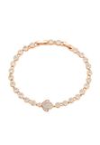 Gaya Leo E-Commerce Ltd. Gaya Bracelet 14 karaat Rose Gold White Vrouwen 17 cm