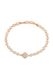 Gaya Leo E-Commerce Ltd. Gaya Bracelet 14 karaat Rose Gold White Vrouwen 17 cm