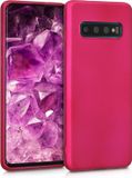 kwmobile telefoonhoesje geschikt voor Samsung Galaxy S10 - Hoesje voor smartphone - Back cover in metallic roze