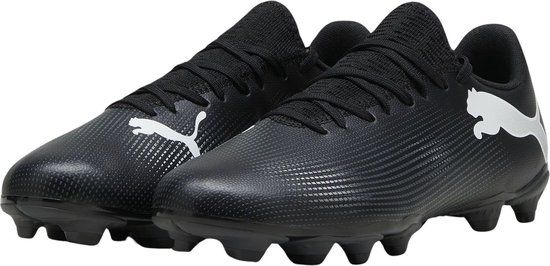 PUMA FUTURE 7 PLAY FG/AG Heren Sportschoenen - Zwart/Wit - Maat 44