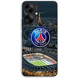 Maniacase Hoesje voor Xiaomi Redmi 13C 5G PSG-logo stadion Eiffeltoren bij nacht