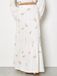 Apricot Maxirok met lagen en paisley-borduursel