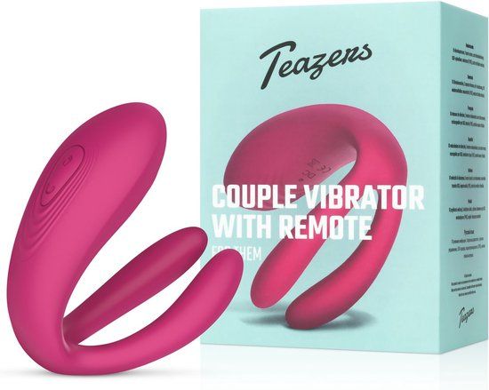 Teazers Koppel Vibrator met Afstandsbediening - Roze
