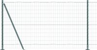 vidaXL Euro Fence with Concrete Base 10 x 1.2 m PVC-Coated Steel Mesh