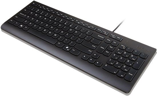 Lenovo 4Y41R64672 Toetsenbord Thuis/Werk USB Amerikaans Engels Zwart