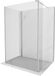 Mexen Kioto paroi de douche Walk-in 120 x 120 x 30 cm, transparent, nickel brossé