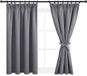 Ibenzoa® Double Roller Blinds with Pleating and Blackout, Set of 2, Black, 137 x 167 cm