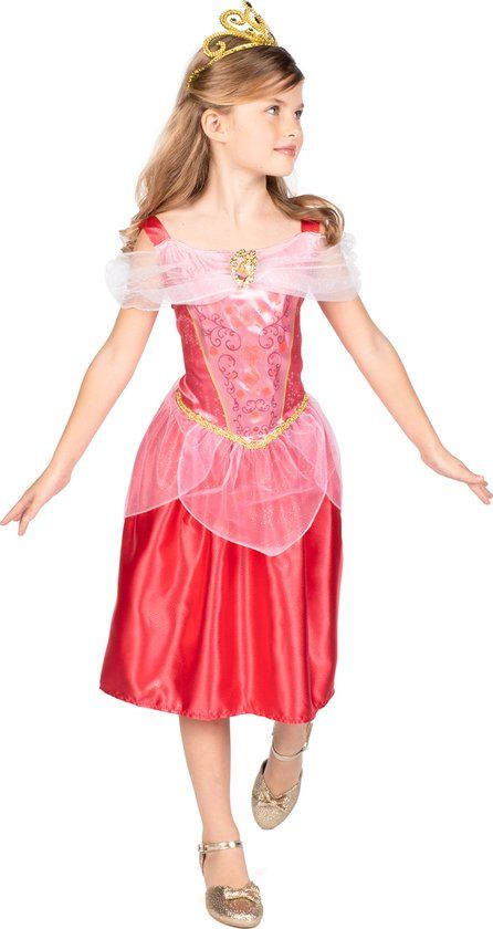 DISGUISE - Aurora Doornroosje klassieke meisjesvermomming - 110/128 (4-6 jaar)