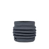 Buff Gebreide en fleece nekwarmer voor jongens en meisjes, extreem koud, praktisch, veelzijdig, modieus, warmte-isolerend, comfortabel, één maat, grijs