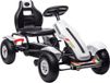 HOMCOM Gokart Pedal Go Kart - Kunststof, Metaal - Wit, Zwart