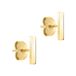 Liebeskind Stainless Steel Oorknopjes Goud Unisex