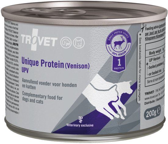 TROVET Unique Protein UPV (Venison) - 6 x 400 g