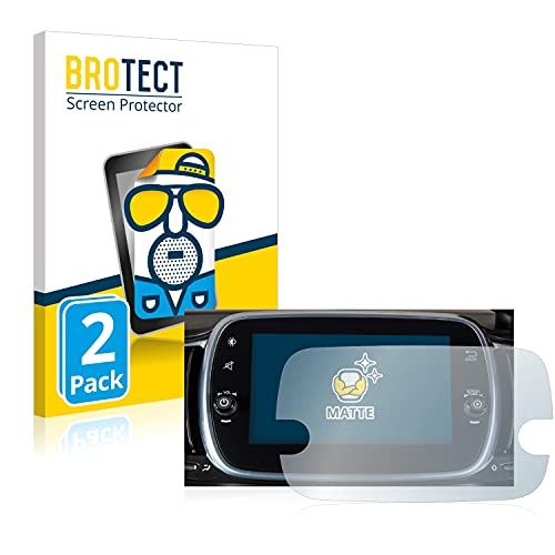 brotect 2x Antireflecterende Beschermfolie compatibel met Fiat 595 Abarth Uconnect 7\" Anti-Glare Screen Protector, Mat, Ontspiegelend