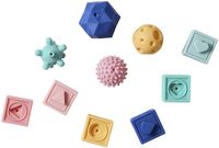 Vertbaudet Set van 6 kubussen en 4 activiteitenballen