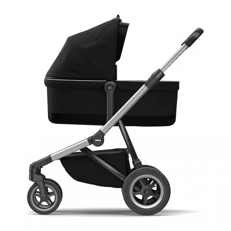 Thule Sleek Kinderwagen Midnight Black Pack zwart