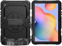 Selected by GSMpunt.nl Samsung Galaxy Tab S6 Lite (2024) Hoes met Screen Protector en Handriem Zwart