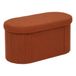 ATMOSPHERA CREATEUR D'INTERIEUR Pouf Fink ovale pliable 38x76cm ambre