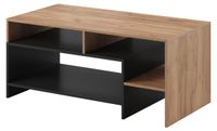 3xE living Table basse asymétrique, Grandson Chêne/Blanc, 120 x 60 x 52,8 cm