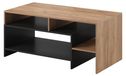 3xE living Table basse asymétrique, Grandson Chêne/Blanc, 120 x 60 x 52,8 cm