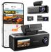 Dashcam 4K - 3 canaux - Vision nocturne - GPS - WiFi 6 - 64 Go