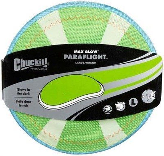 Chuckit Max Glow Paraflight Frisbee L - Groen