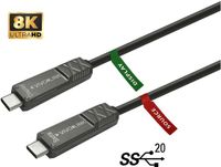 Vivolink PROUSBCMM12.5OP USB-kabel USB 3.2 Gen 2 (3.1 Gen 2) 12,5 m USB C Zwart