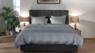 YELLOW HAVE A SUITE NIGHT Yellow Dekbedovertrek Lyocell Suite New York - Delicate Blue - 240x200-220 cm - 100% Lyocell - Lits-Jumeaux