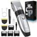 Tondeuse à barbe professionnelle et tondeuse à cheveux - Sans fil - Étanche IPX7 - Affichage LED - Chargement USB-C - 85 minutes d'autonomie - Argent