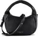 LIEBESKIND BERLIN Leren schoudertas handtas Farrah Crossbody Bag Black zwart