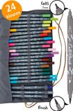 ONLINE Schreibgeräte Calli.Brush dubbele brushpennen set met roletui
