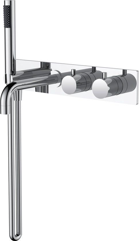 Wiesbaden Style Inbouw Badmengkraan - Chroom - Thermostatisch - 5 jaar garantie