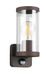 Reality Leuchten buitenwandlamp Bonito R21599124, aluminium gegoten roestkleurig, scherm kunststof helder, excl. 1x E27, bewegingsmelder