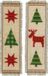 Vervaco Bladwijzer kit - Geruite kerstbomen set van 2