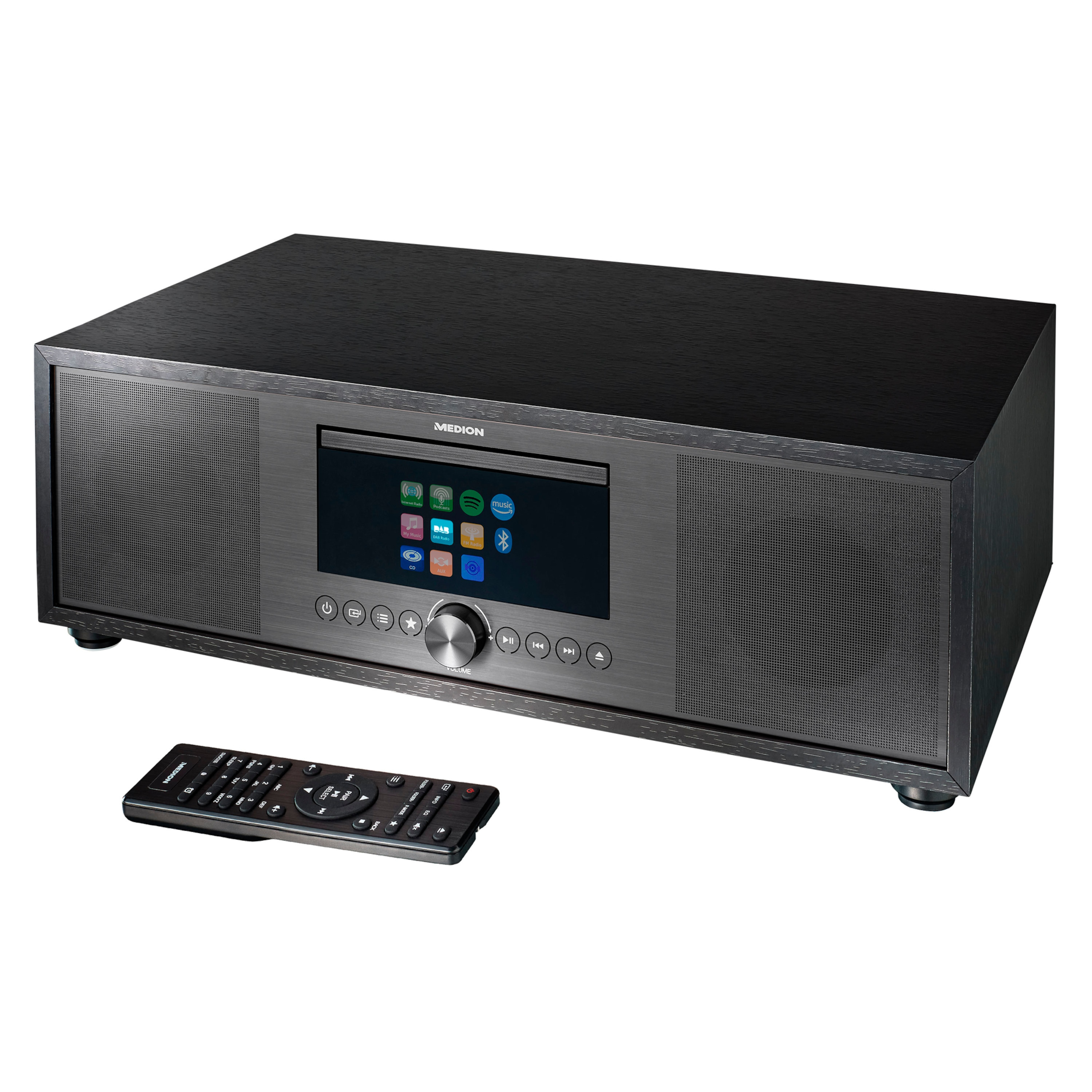 MEDION   Medion P66400 - All-in-One Audio Systeem - DAB+ - Wifi - FM - CD/MP3-Player - Bluetooth - LCD-Display - Zwart