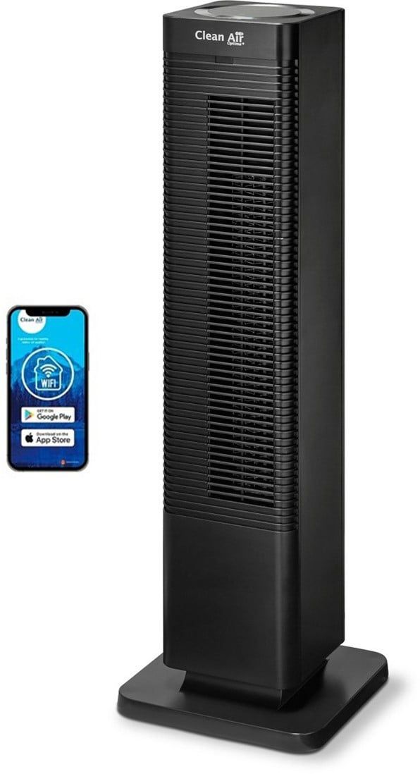 Clean Air Optima CA-904B Smart 2-in-1 Design Fan Heater - Black