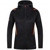 Jako Challenge Vrijetijdsvest Met Kap Dames - Fluo Oranje / Zwart Gemeleerd | Maat: 38