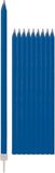 Givi Italia Bougies d'anniversaire - 20x - bleu - 15,5 cm - bougies fines - inodore - anniversaire
