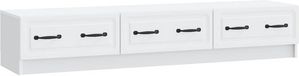 vidaXL Meuble TV avec tiroir Blanc 147 x 34,5 x 27 cm Bois traité