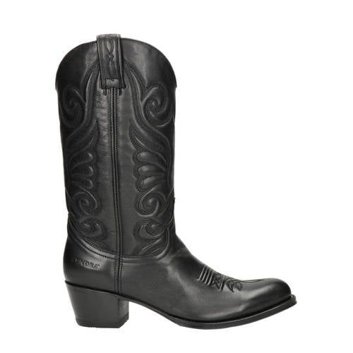 Sendra 11627 Debora leren cowboylaarzen zwart