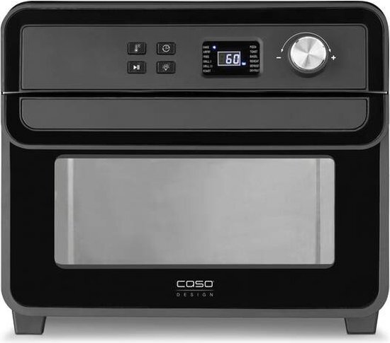 CASO Design AirFry Chef 1700 - Forno Airfryer 22L 1700W Nero - 12 Programmi E Accessori Inclusi