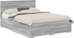 vidaXL Bedframe Grijs Sonoma 160 x 200 cm Bewerkt hout