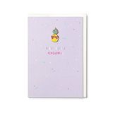 Hotchpotch Party Ananas Kaart met Emaille Ananas Pin Badge