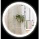 Pangivo Miroir De Salle De Bain Rond Lumineux Led Ø 70 Cm Mural Anti-buée Tactile 3 Couleurs 23w Argent