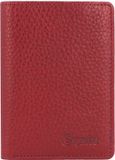 Esquire Oslo creditcard etui RFID leer 8 cm - 7 Sleuven - donkerrood