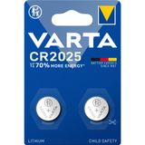 Varta 2x LITHIUM Piles bouton CR2025 Blister 2 pièces