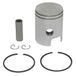 Cyclingcolors Zuiger + Zuigersegmenten voor Motorfiets, Scooter, Bromfiets, Mofa 50cc Compatibel met Piaggio Ciao PX D 38.4mm As 10mm