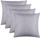 Stof Textile sierkussen Bea - 4x - lichtgrijs - 50 x 50 cm