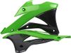 POLISPORT Kawasaki KX 85, KX 100 radiatorbekleding, groen en zwart, model 2014-20